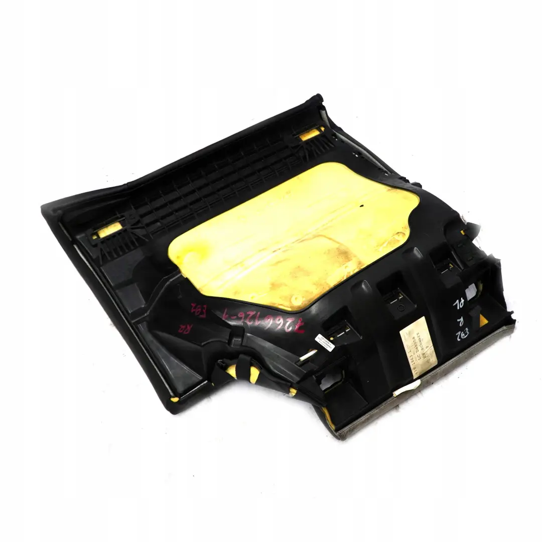 BMW 3 er E92 Coupe Bezug Sitz Leder Hinten Links Dakota Schwarz - SKU 7266126-1 - Teilenummer 7266126