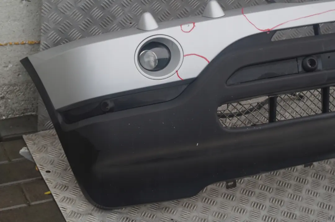 Front Bumper Panel PDC Titansilber Titan Silver Metallic 354 to BMW X5 Series 5 E53 with Part number 10150 BMW X5 Series 5 E53 Front Bumper Panel PDC Titansilber Titan Silver Metallic 354 - SKU 0010150-TS5 - Part number 10150