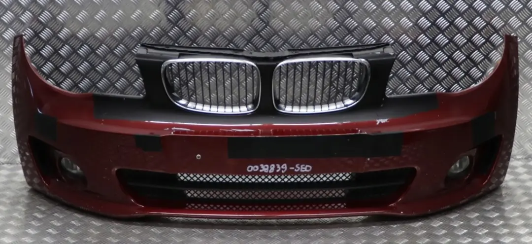 BMW 1 Series E82 E88 Complete Front Bumper Trim Sedonarot Sedona Red - A79 - SKU 0038839-SED - Part number 0038839