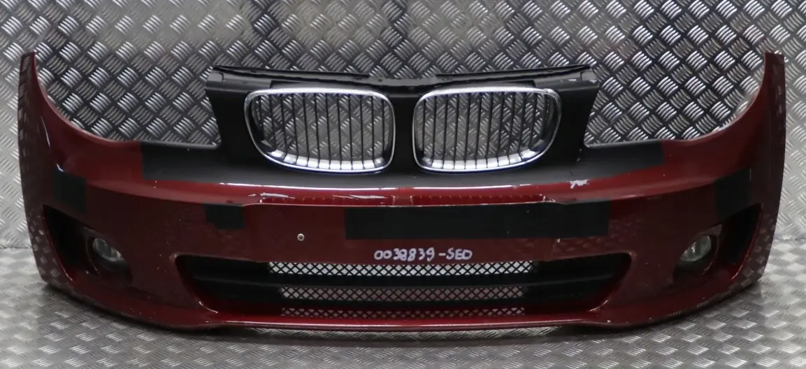 BMW 1 E82 E88 Kompletný Predný Nárazník Sedonarot Červená - A79