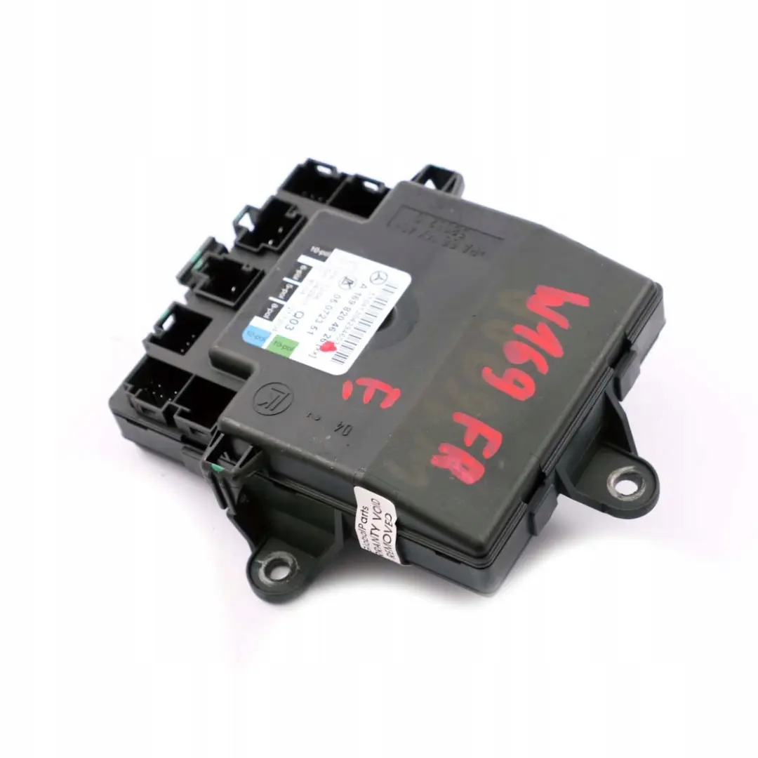 Puerta Delantera Derecha Modulo De Unidad De Control para Mercedes W169 con número de pieza A1698204626 Mercedes W169 Puerta Delantera Derecha Modulo De Unidad De Control - SKU A1698204626 - Número de pieza A1698204626