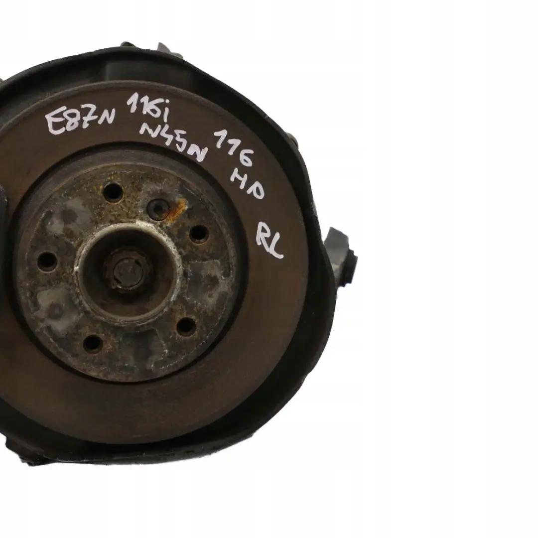 N45N Rear Left Spring Strut Leg Brake Calliper Suspension Hub para BMW E87 116i con número de pieza 6774809 BMW E87 116i N45N Rear Left Spring Strut Leg Brake Calliper Suspension Hub - SKU 6774809-30 - Número de pieza 6774809