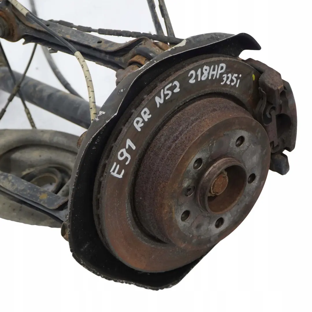 BMW 3 E91 Touring 325i N52 Rear Right O/S Suspension Leg Axle Brake Hub Manual - SKU 6774808-23 - Part number 6774808