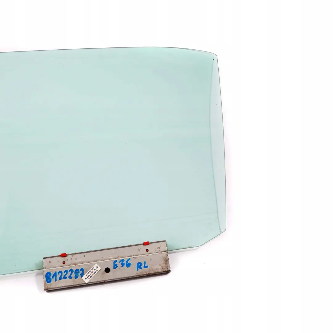 BMW 3 E36 Berlina Touring Puerta Trasera Izquierda Ventana Lateral Verde AS2 - SKU 8122287 - Número de pieza 8122287