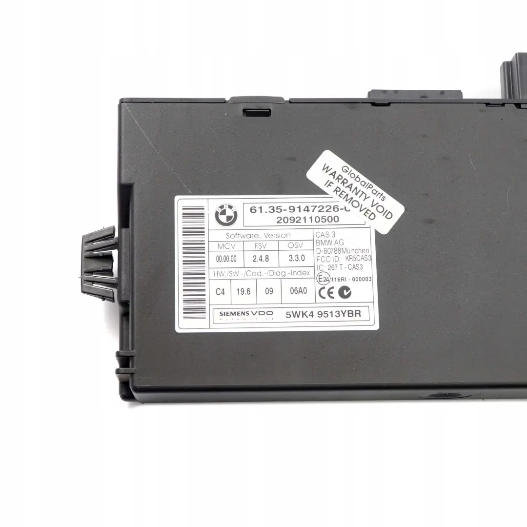 BMW E82 E88 125i N52N 218PS ECU Kit Motore Centralina Dme CAS3 Schl?ss - SKU 7594483-1 - Numero di parte 7594483