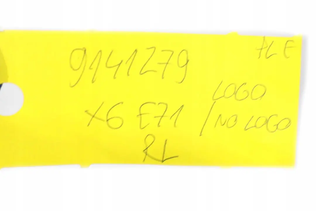 BMW X6 Fila E71 Sedile Posteriore Schienale Riferimento Pelle Nevada Nero - SKU 9141279 - Numero di parte 9141279