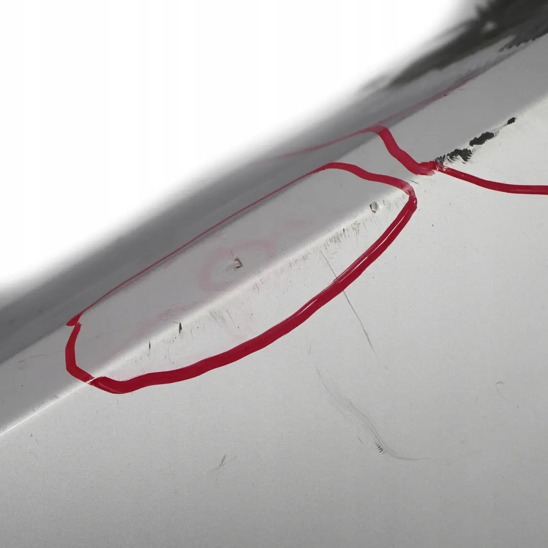 BMW 3 F30 LCI Sport Line Rear Bumper Trim Panel PDC Glacier Silver Metallic A83 - SKU 7384603-GSB - Part number 7384603
