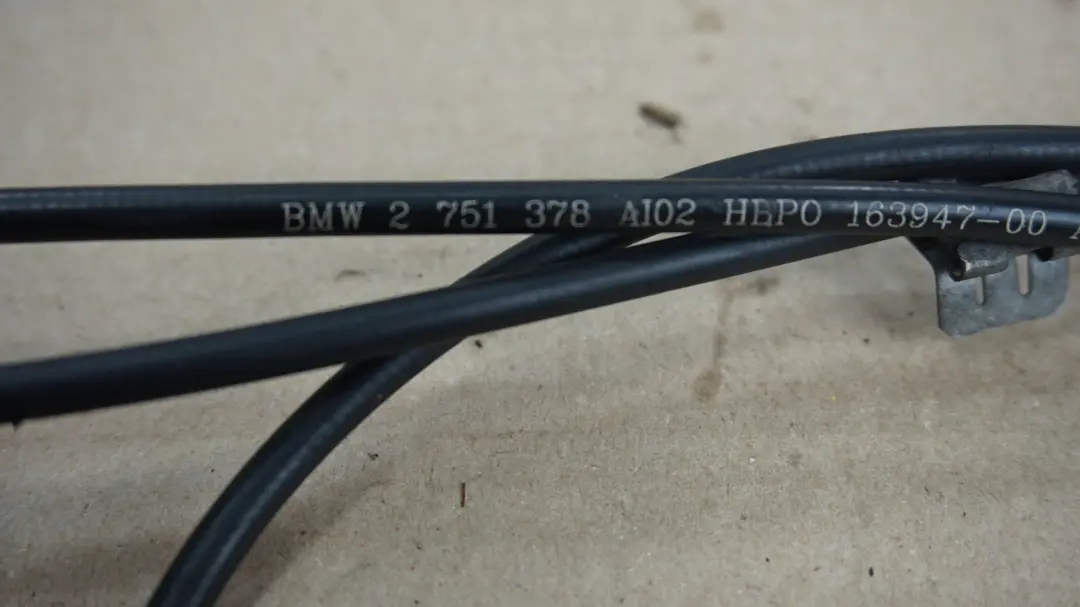 Cable Bowden Mecanismo Capo Delantero para Mini Cooper R55 R56 R57 R58 R59 con número de pieza 2751378 Mini Cooper R55 R56 R57 R58 R59 Cable Bowden Mecanismo Capo Delantero - SKU 2751378 - Número de pieza 2751378