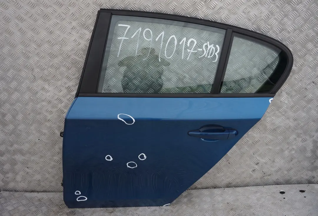 Door Rear Left N/S Sydneyblau Sydney Blue - A19 to BMW 1 SERIES 3 E87 E87N with Part number 7191017 BMW 1 SERIES 3 E87 E87N Door Rear Left N/S Sydneyblau Sydney Blue - A19 - SKU 7191017-SYD3 - Part number 7191017