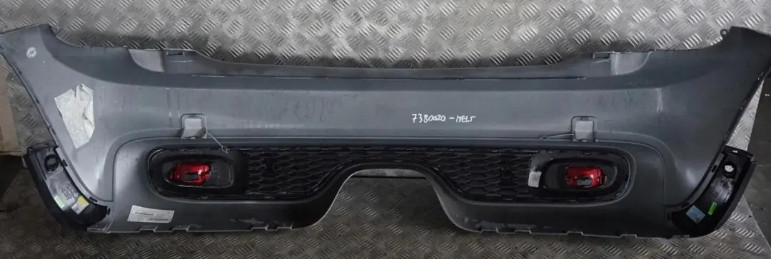 Mini F56 F57 Cooper S Complete Rear Bumper Panel Melting Silver - C2K - SKU 7380020-MELT - Part number 7380020