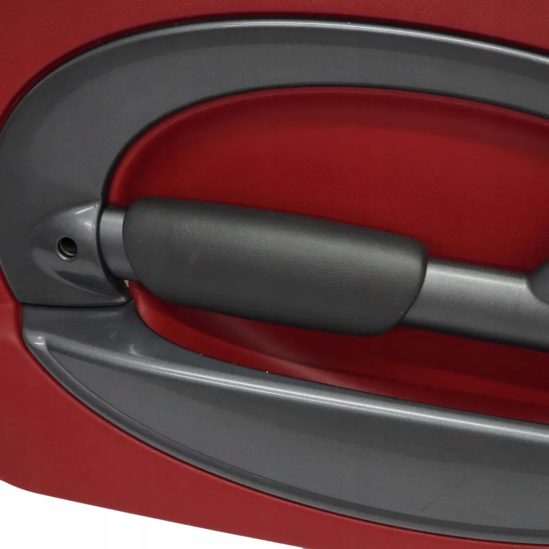BMW Mini R50 Front Left N/S Door Card Trim Tartan Red Leather Anthracite - SKU 7113435-1 - Part number 7113435