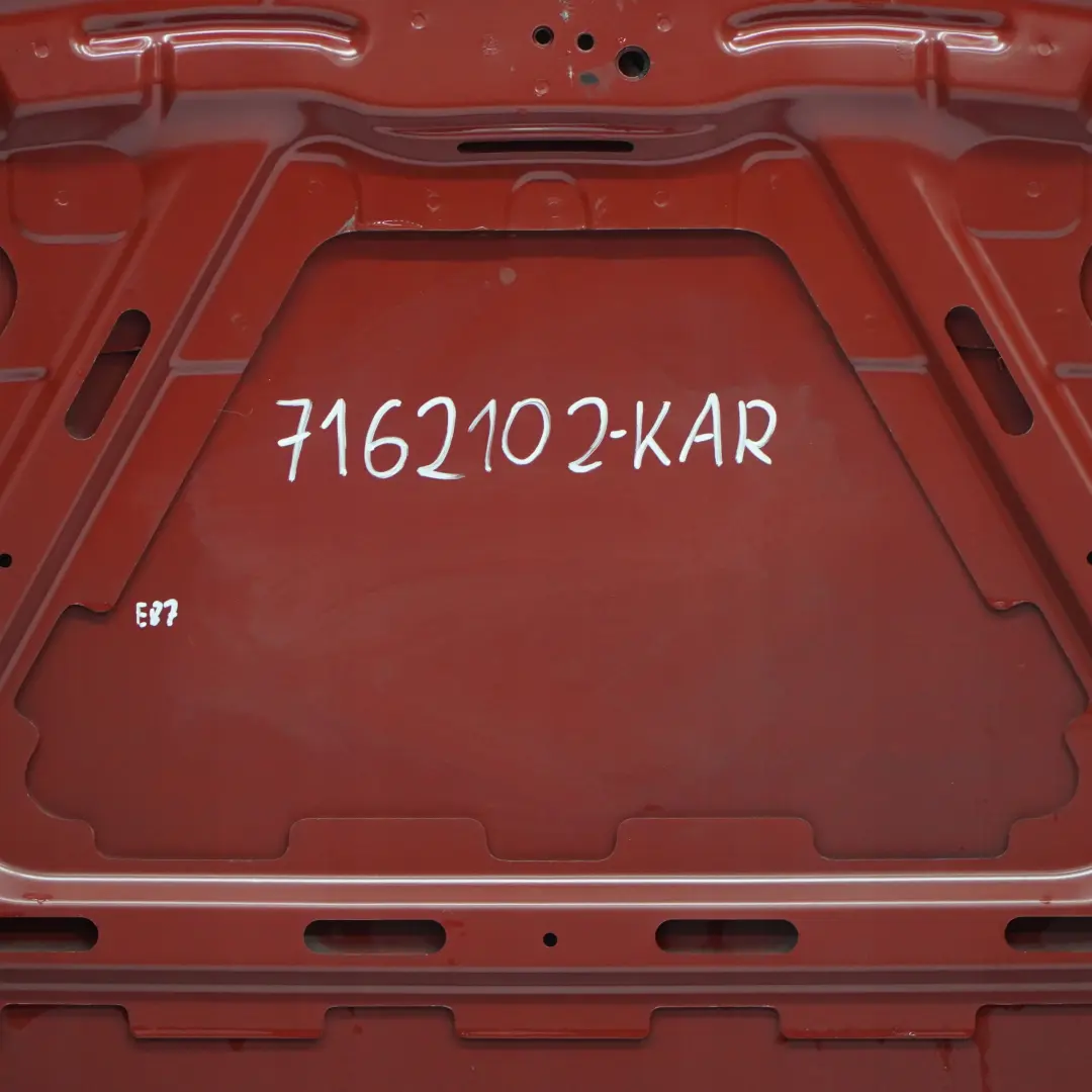 BMW E81 E87 Maska pokrywa silnika karmesinrot - SKU 7162102-KAR - Numer Części 4162 7162102