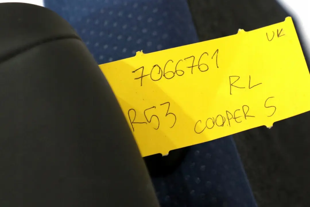Kanapa oparcie tylne tył lewy do MINI R53 o numerze 7066761 MINI R53 Kanapa oparcie tylne tył lewy - SKU 7066761 - Numer Części 7066761