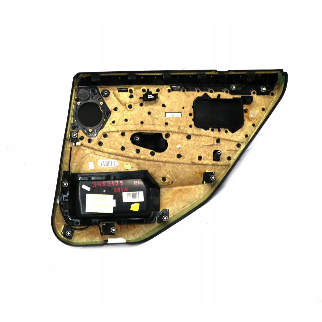 Left N/S Door Card Lining Trim Leather Nevada Oyster to BMW X3 Series E83 LCI Rear with Part number 3453429 BMW X3 Series E83 LCI Rear Left N/S Door Card Lining Trim Leather Nevada Oyster - SKU 3453429 - Part number 3453429