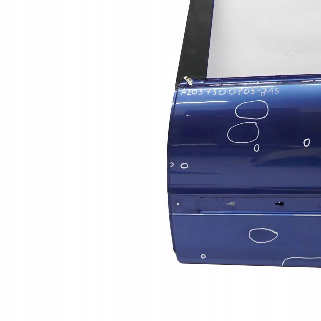  Mercedes-Benz C-Klasse W203 Tür Hinten Links Jaspisblau Blau Metallic - 345 - SKU A2037300705-JAS - Teilenummer A2037300705