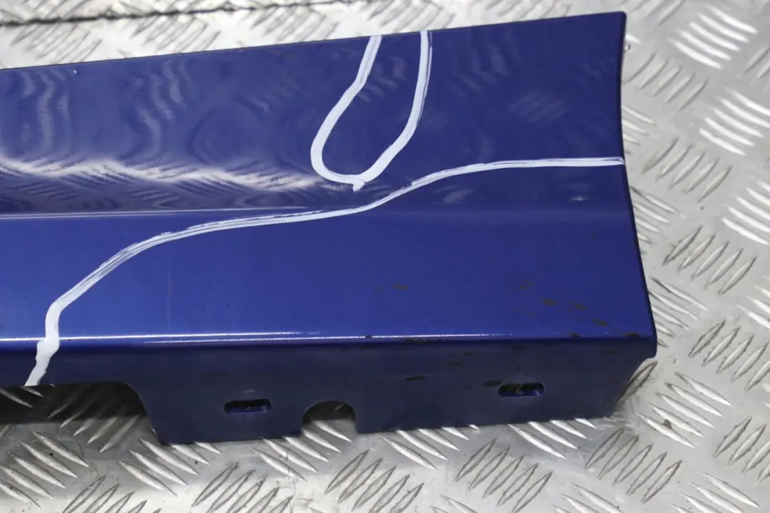 BMW 1 E87 LCI Sill Strip Side Skirt Left N/S Montegoblau Montego Blue - A51 - SKU 0036145-MTB2 - Part number 0036145