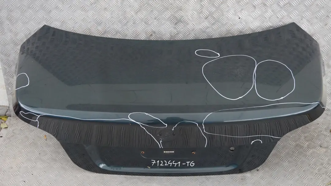 BMW 5 Series E60 LCI Trunk Boot Lid Tailgate Tiefgruen Deep Green Metallic - A4 - SKU 7168761-TG - Part number 7168761