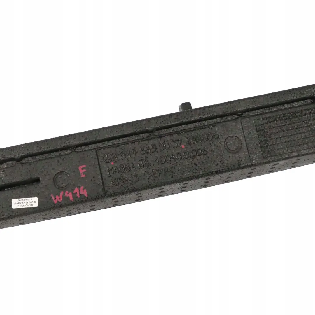  Mercedes-Benz Vaneo W414 Front Bumper Impact Absorber Foam - SKU A4148850037 - Part number A4148850037