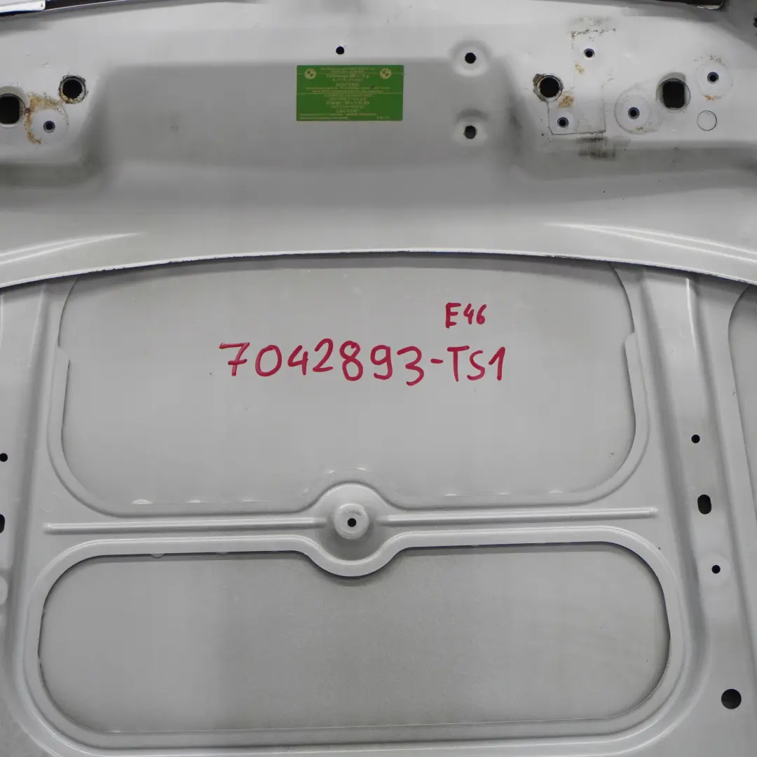 BMW E46 Kombi Maska pokrywa silnika titansilber - SKU 7042893-TS1 - Numer Części 4161 7042893