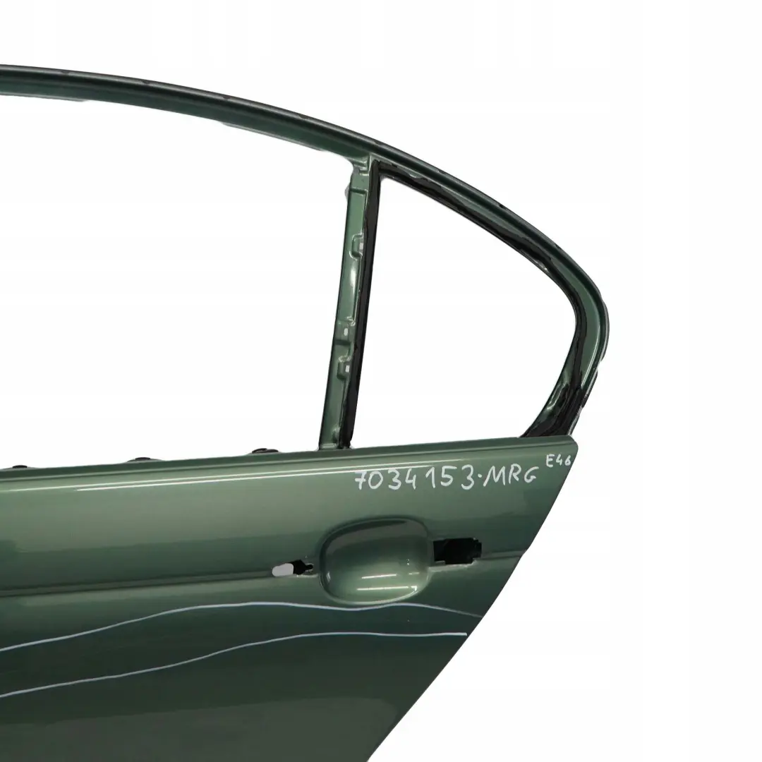 Door Rear Left N/S Meergruen Sea Green - 393 to BMW 3 Series E46 Saloon with Part number 7034153 BMW 3 Series E46 Saloon Door Rear Left N/S Meergruen Sea Green - 393 - SKU 7034153-MRG - Part number 7034153