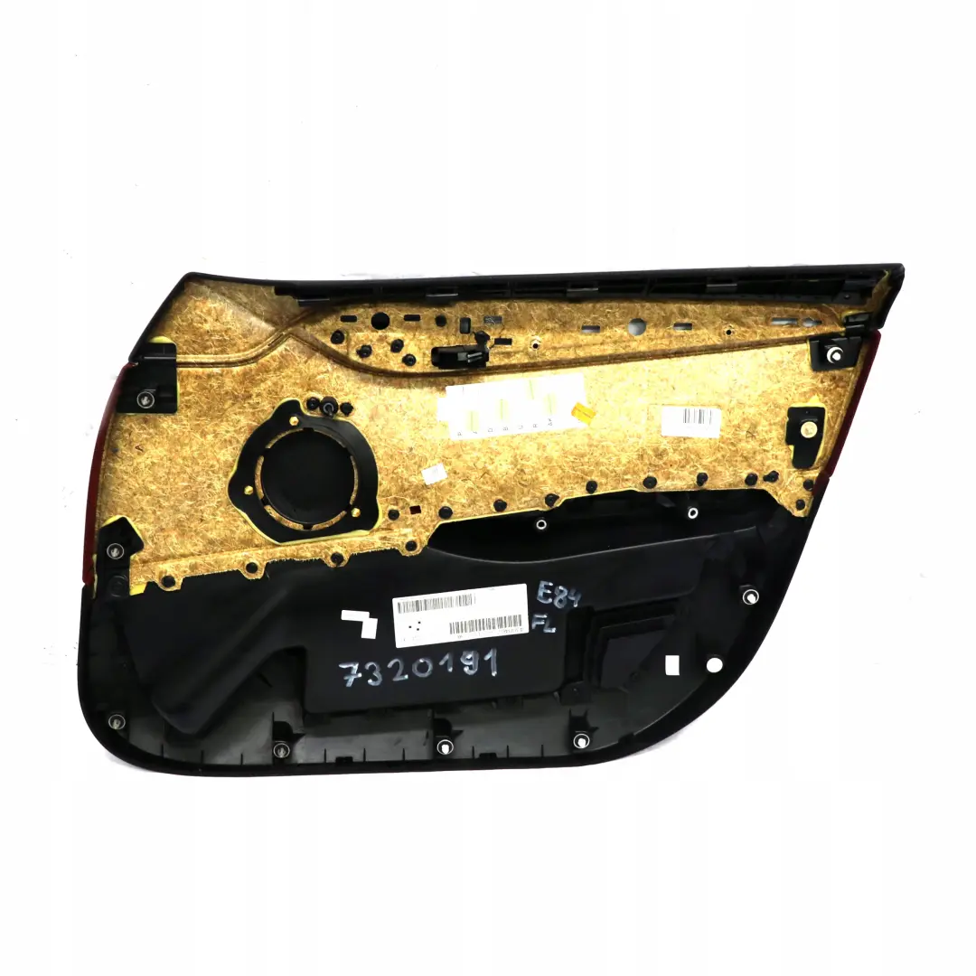 BMW X1 E84 Front Door Card Lining Trim Left N/S Fabric Cloth Vermilion Red - SKU 7320191 - Part number 7320191