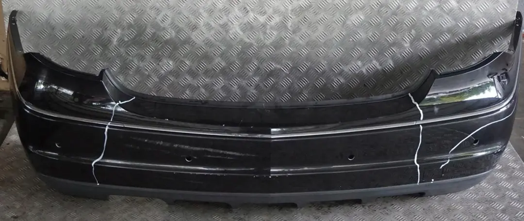 Bumper Trim Panel Obsidian Black - 197U to Mercedes CLC CL203 Rear with Part number A2038801540 Mercedes CLC CL203 Rear Bumper Trim Panel Obsidian Black - 197U - SKU A2038801540-OB - Part number A2038801540