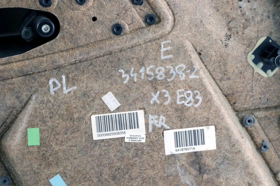 BMW X3 Reihe E83 2 Türverkleidung Leder Vorn Rechts Ambiente Grau - SKU 3415838-2 - Teilenummer 3415838