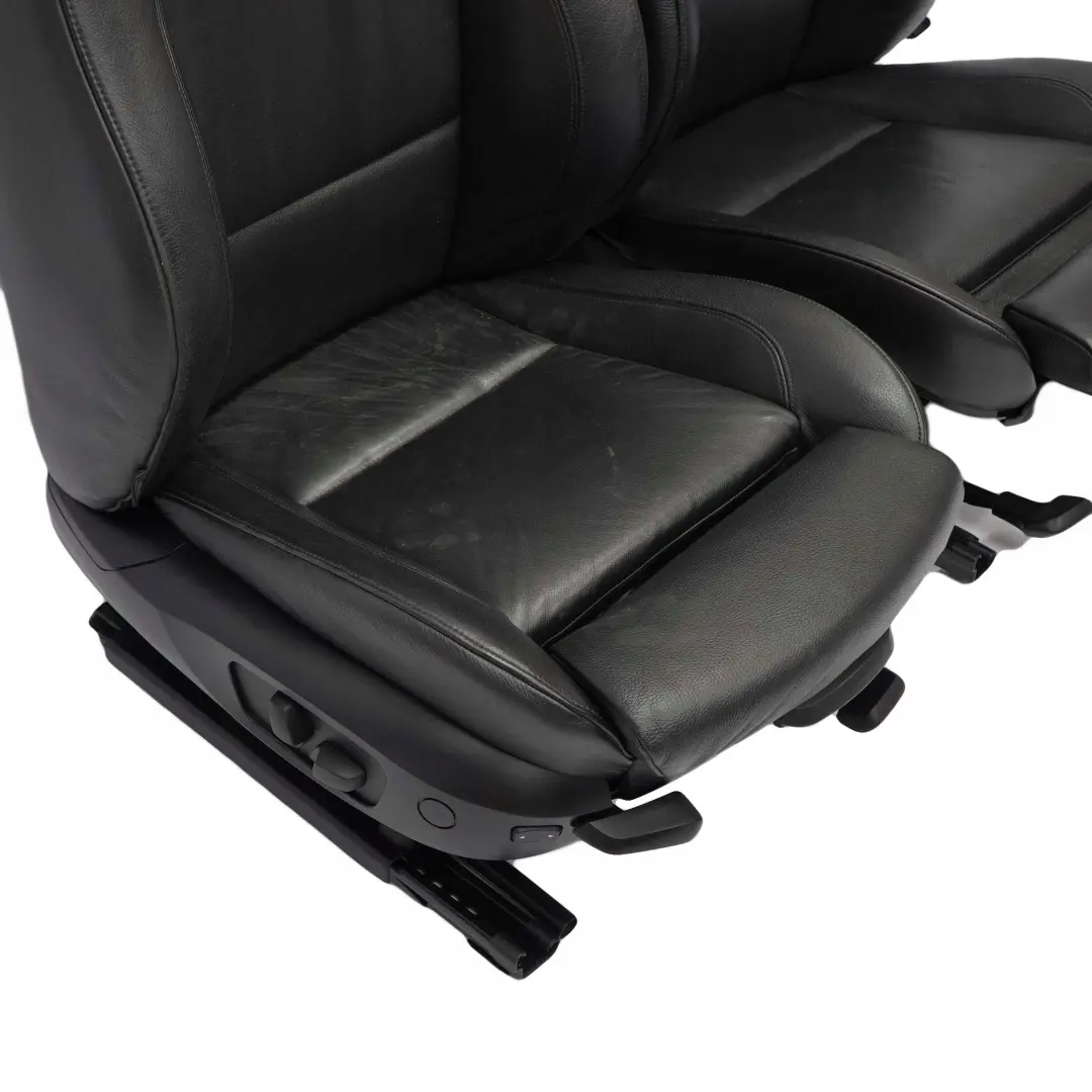 BMW Coupe Heated M Sport Black Leather Interior Electric Seats Door Cards - SKU E92 Black Leather Seats - Part number E92