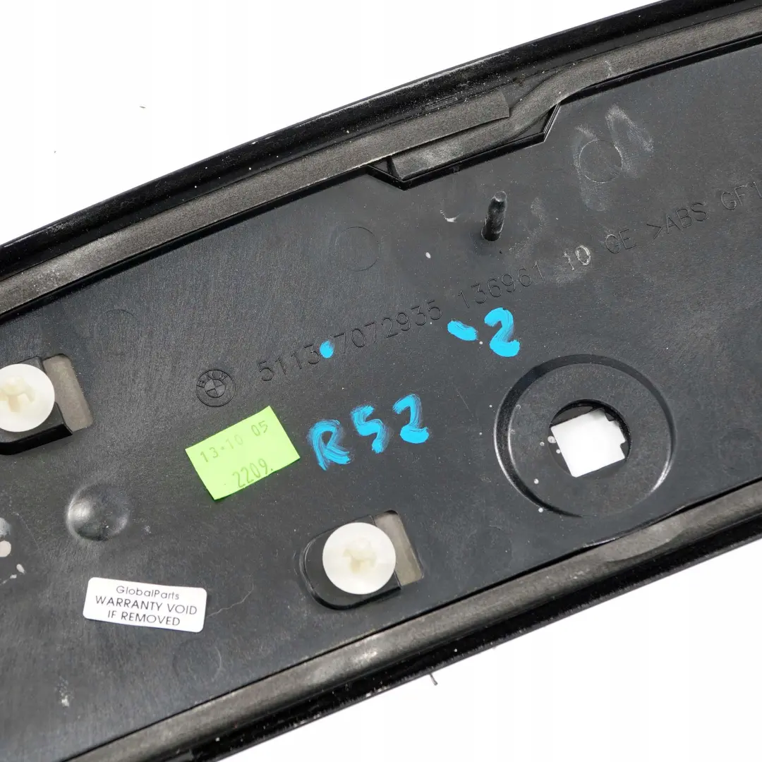 Windschutz Scheiben Abdeckung Für Oberes Paneel für Mini R52 Cabrio mit Teilenummer 7072935 Mini R52 Cabrio Windschutz Scheiben Abdeckung Für Oberes Paneel - SKU 7072935-2 - Teilenummer 7072935