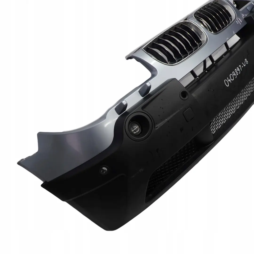 Complete Front Bumper PDC Bluewater Blue Water Metallic - 896 to BMW X3 E83 with Part number 0409897 BMW X3 E83 Complete Front Bumper PDC Bluewater Blue Water Metallic - 896 - SKU 0409897-WB - Part number 0409897