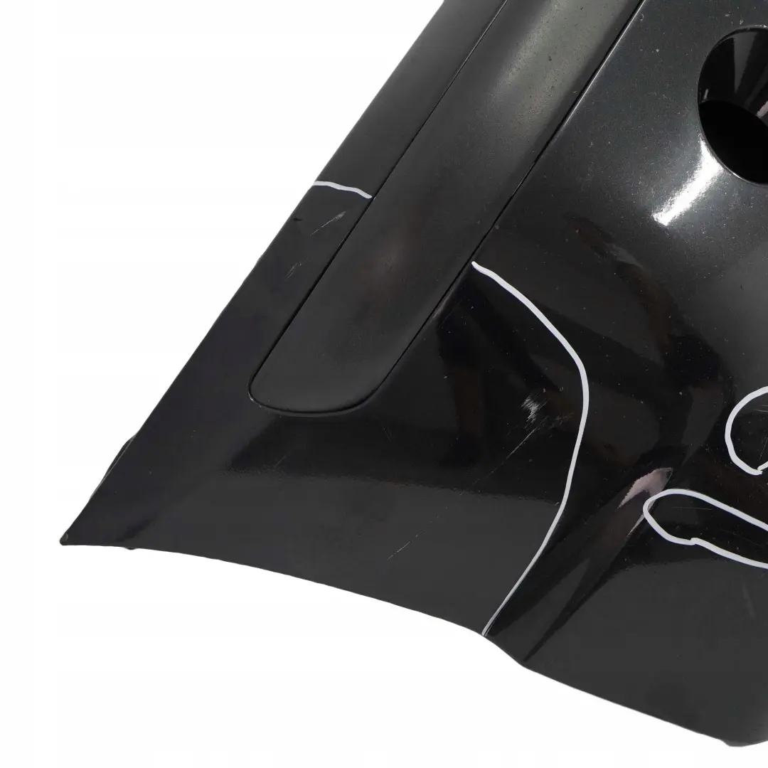 BMW 3 E46 Saloon Touring Front Bumper Trim Panel Black Sapphire Metallic - 475 - SKU 0030351-BS - Part number 0030351