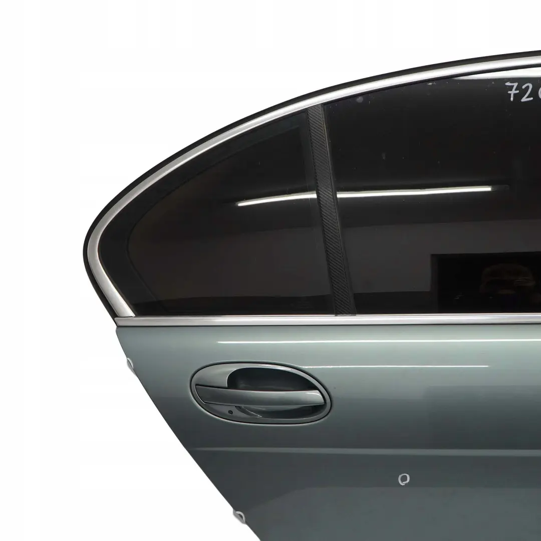 Door Rear Right O/S Schiefergruen Slate Green Metallic - 449 to BMW 7 Series E65 with Part number 7202084 BMW 7 Series E65 Door Rear Right O/S Schiefergruen Slate Green Metallic - 449 - SKU 7202084-SGM - Part number 7202084