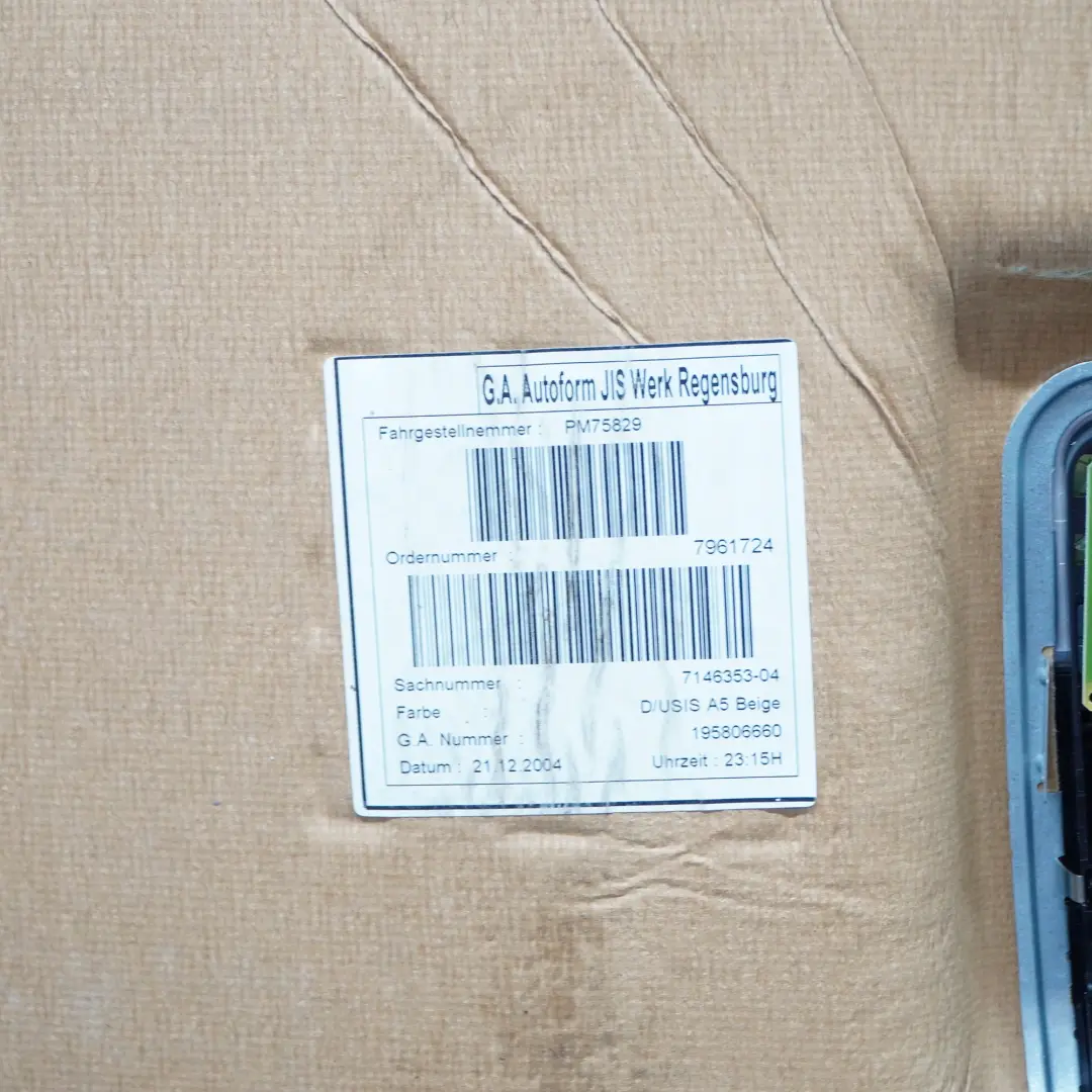 Genuine BMW 1 Series E87 E87N LCI Beige Headlining Roof Lining 7146353 7661724 to with Part number 6956006 Genuine BMW 1 Series E87 E87N LCI Beige Headlining Roof Lining 7146353 7661724 - SKU 6956006 - Part number 6956006