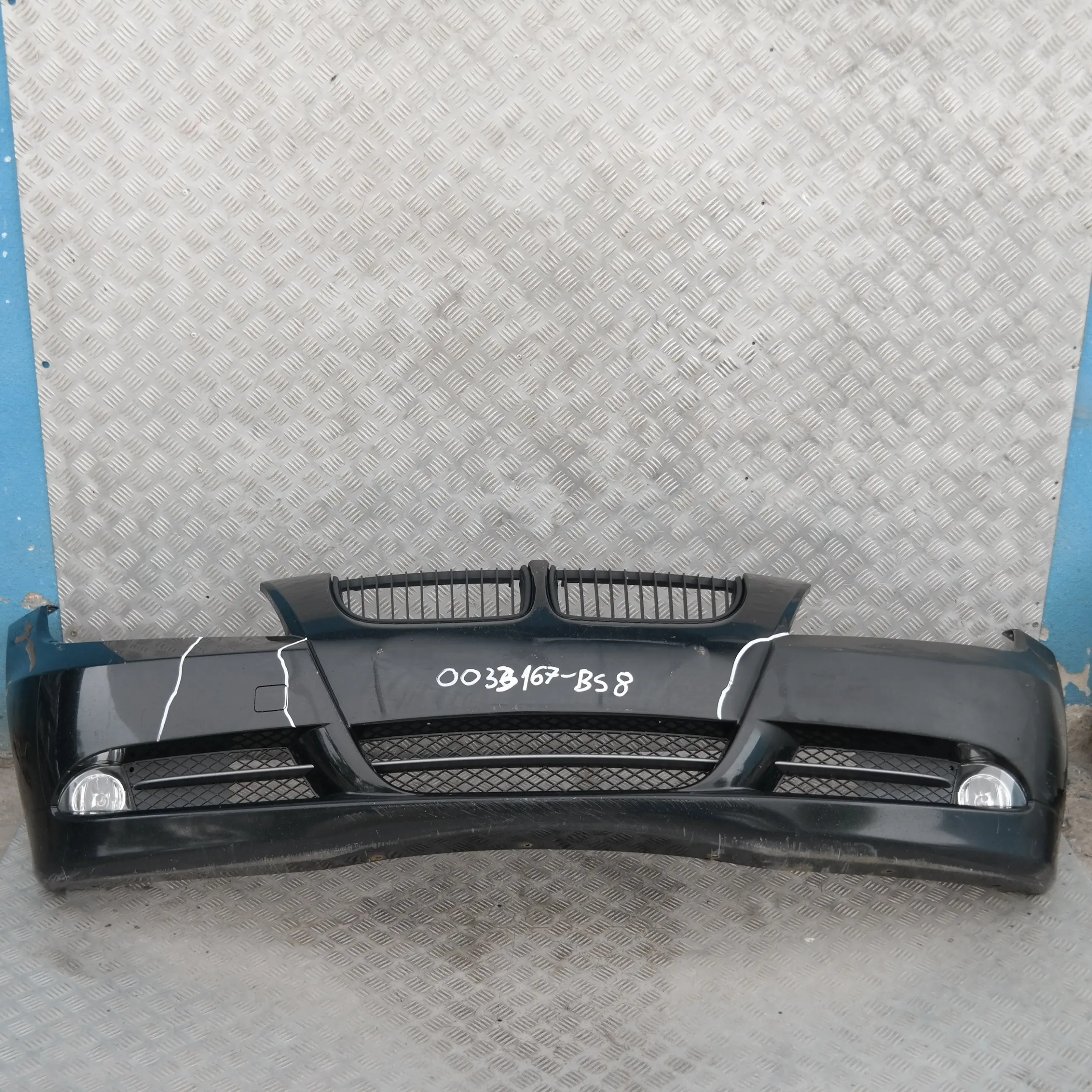 BMW 3 SERIES 8 E90 E91 Front Bumper Trim Panel Complete Black Sapphire Metallic