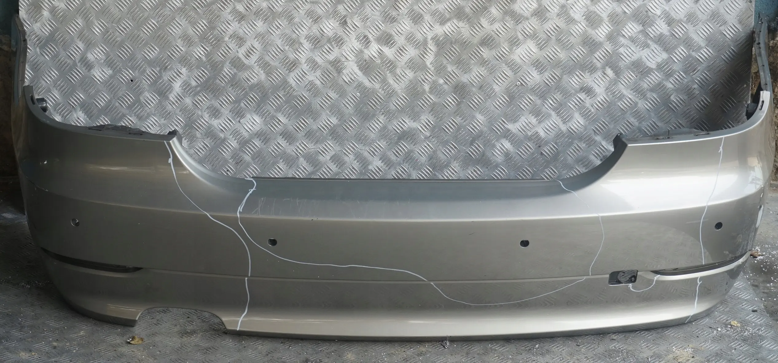 BMW 5 Series E60 Saloon Rear Bumper PDC Platinbronze Platinum Bronze - A53