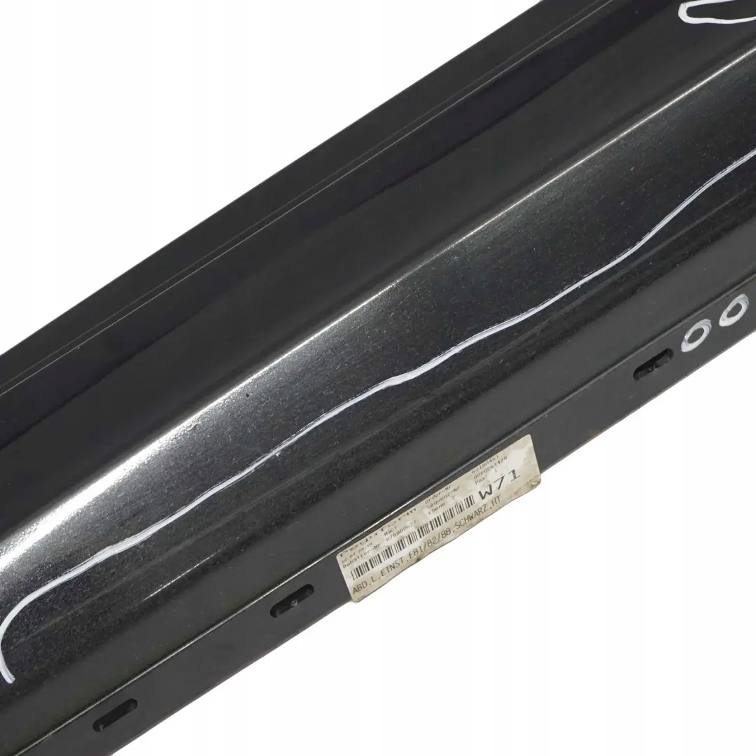 BMW 1 E81 E82 E88 2 Sill Strip Side Skirt Left N/S Schwarz 2 Black - 668 - SKU 0036143-SCH2 - Part number 0036143