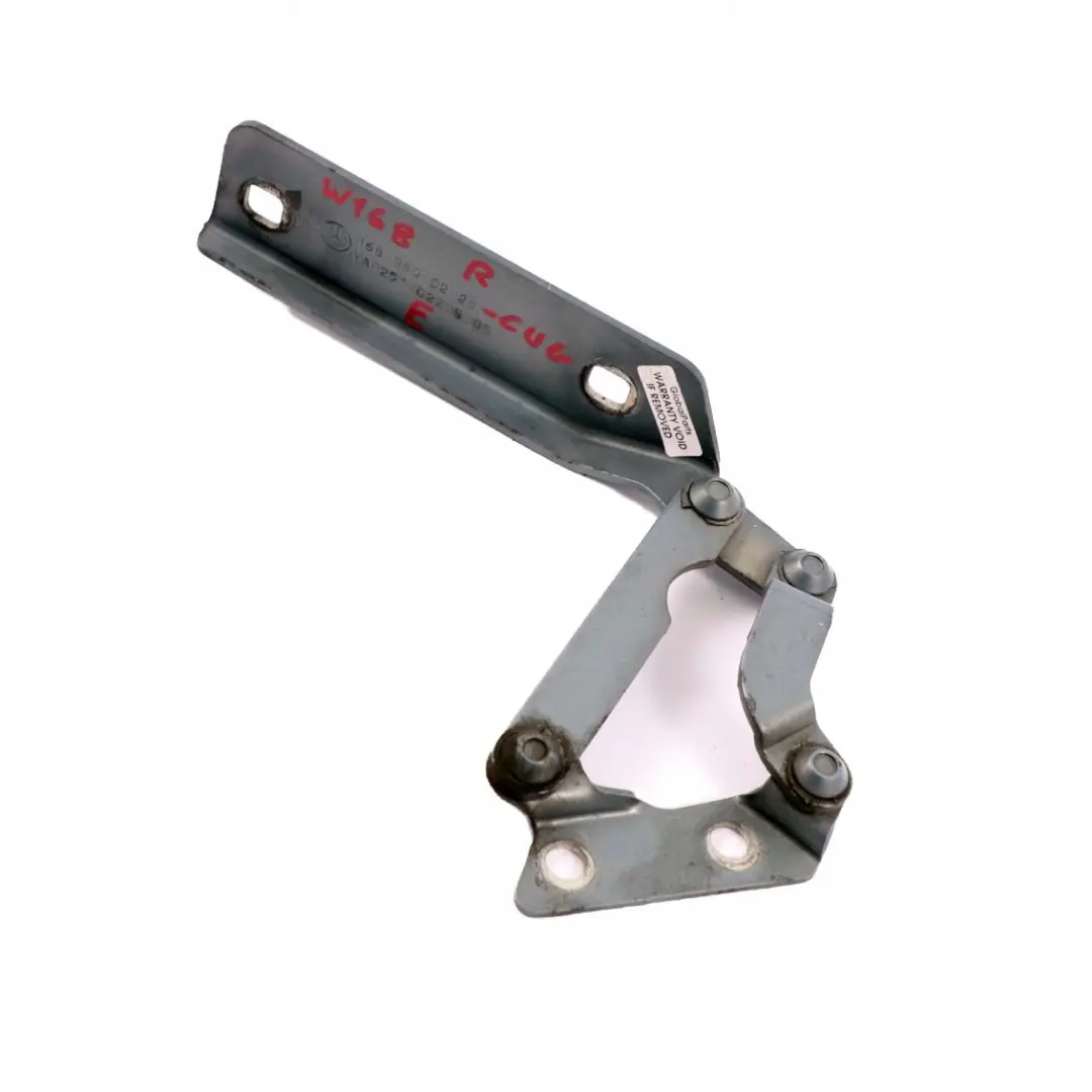 Mercedes-Benz A W168 Bisagra Derecha Capo Delantera Gris Cumulus - 757 para con número de pieza A1688800228 Mercedes-Benz A W168 Bisagra Derecha Capo Delantera Gris Cumulus - 757 - SKU A1688800228-CUG - Número de pieza A1688800228