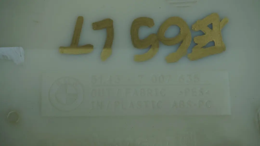  Osłona tapicerka słupka C tylna lewa BMW e65 beż - SKU 7024757 - Numer Części 7024757