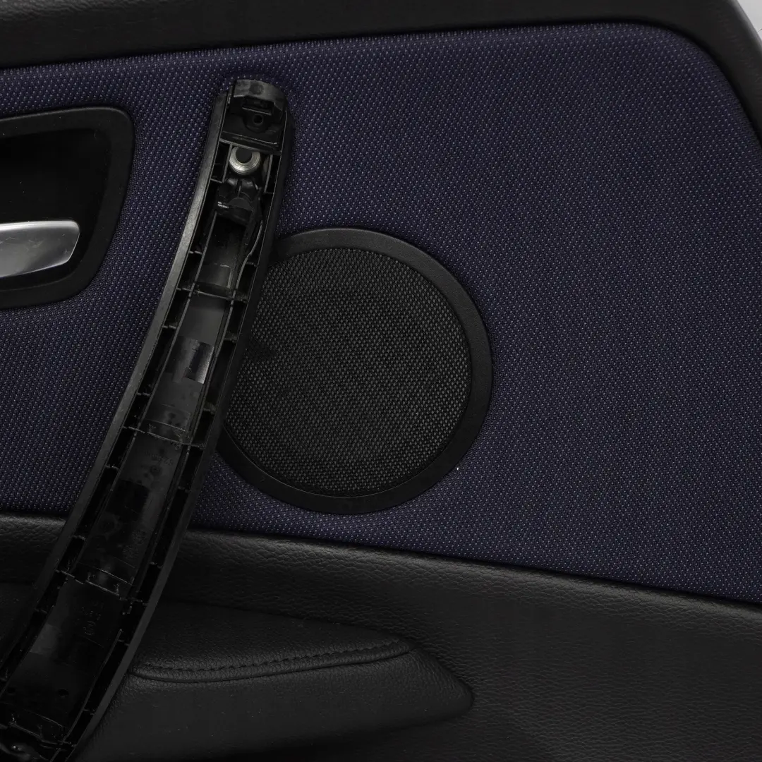 BMW E81 Puerta Revestimiento Tarjeta Tela Delantero Izquierdo Red Monaco Azul - SKU 9121235 - Número de pieza 9121235