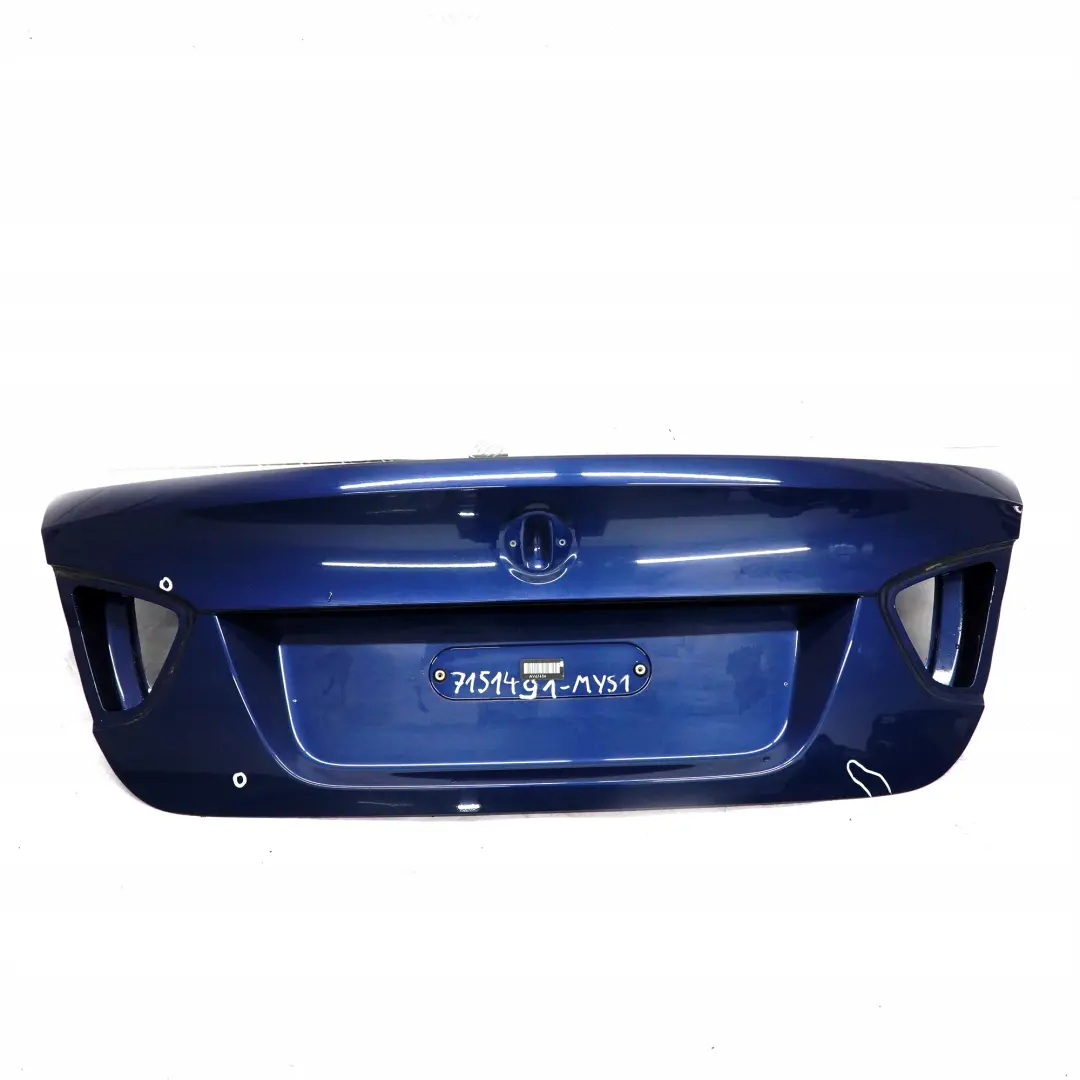 Boot Trunk Lid Tailgate Bootlid MYSTIC BLAU BLUE to BMW 3 SERIES 1 E90 Saloon Rear with Part number 41627151491 BMW 3 SERIES 1 E90 Saloon Rear Boot Trunk Lid Tailgate Bootlid MYSTIC BLAU BLUE - SKU 7151491-MYS1 - Part number 41627151491