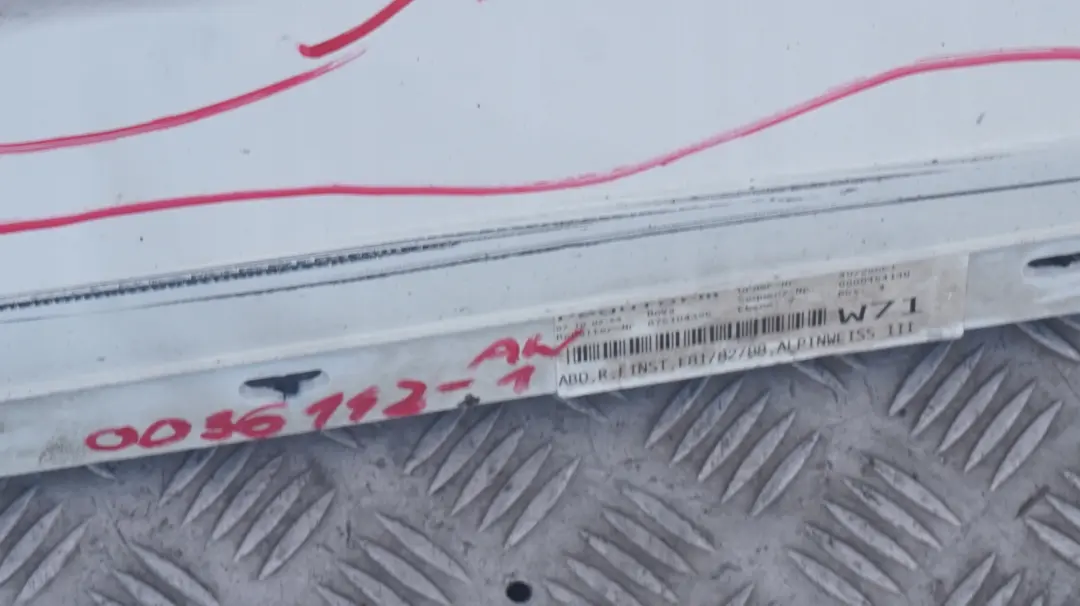 Sill Strip Side Skirt Right O/S Alpinweiss White to BMW 1 Series 1 E81 E82 E88 with Part number 0036142 BMW 1 Series 1 E81 E82 E88 Sill Strip Side Skirt Right O/S Alpinweiss White - SKU 0036142-AW1 - Part number 0036142