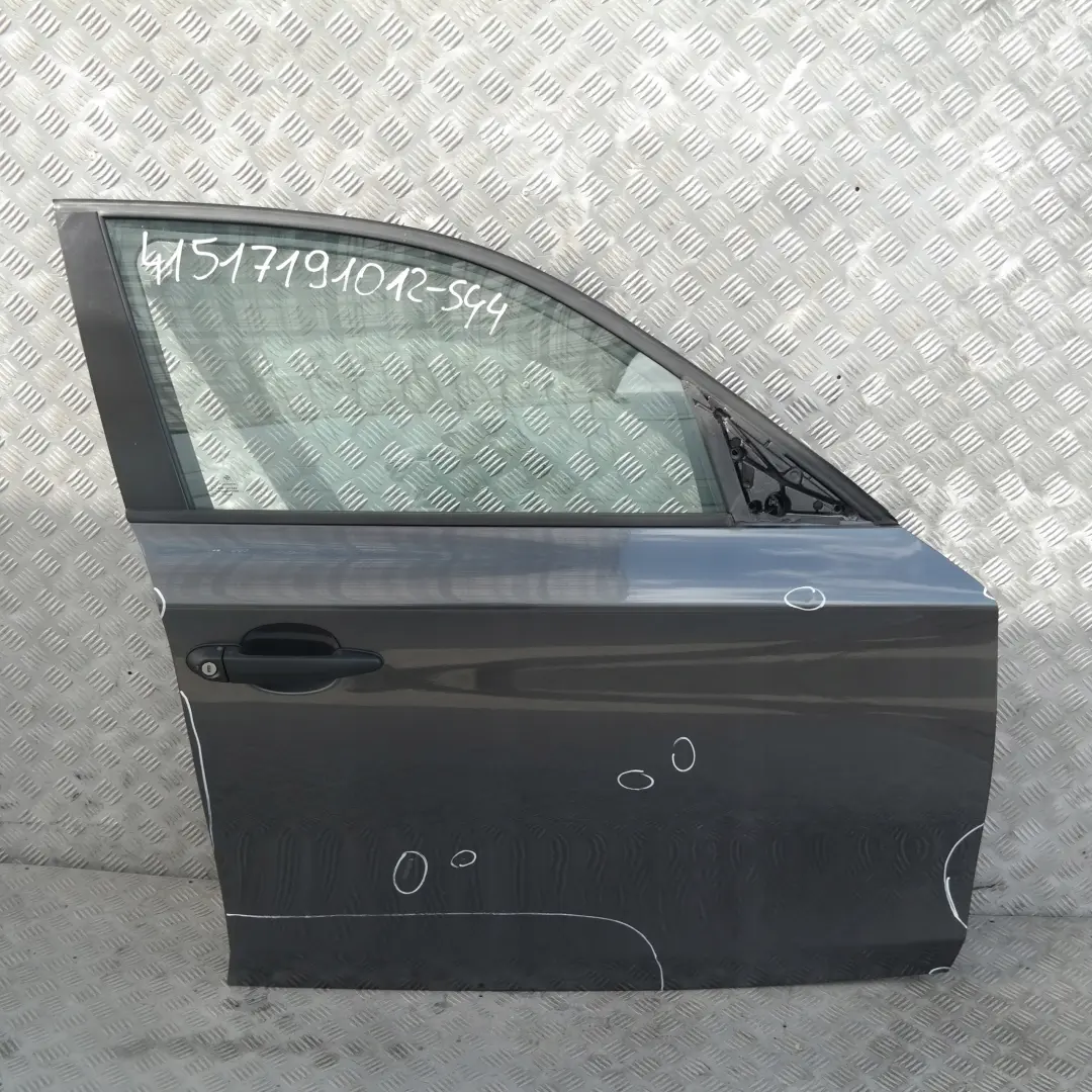 Door Front Right O/S Sparkling Graphite Metallic - A22 to BMW 1 Series E87 4 with Part number 7191012 BMW 1 Series E87 4 Door Front Right O/S Sparkling Graphite Metallic - A22 - SKU 7191012-SG4 - Part number 7191012
