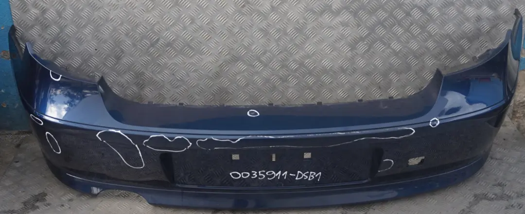 BMW E81 E87 LCI Zderzak tylny tył Tiefseeblau A76 - SKU 0035911-DSB1 - Numer Części 35911