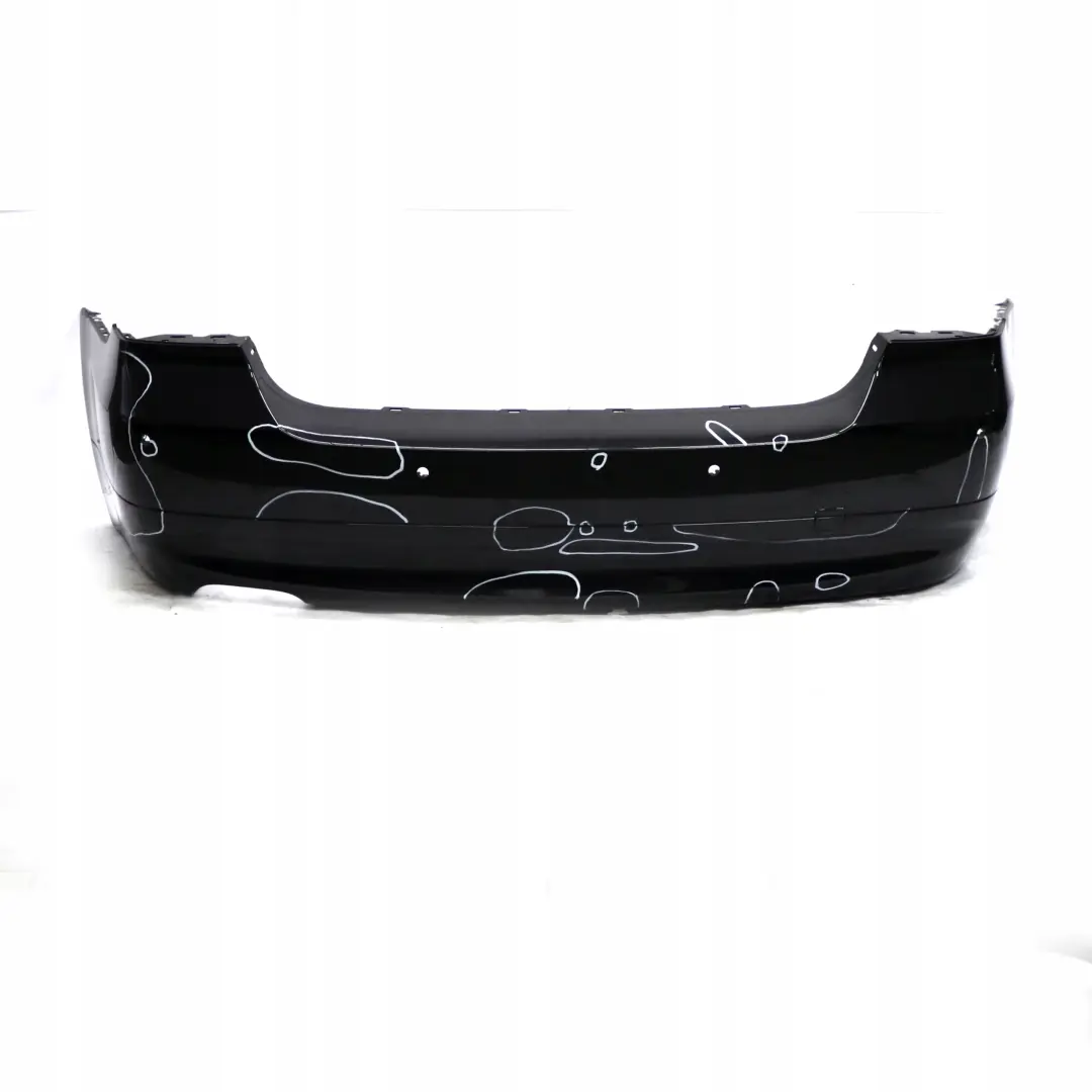 BMW 3 Series E90 6 Saloon Rear Bumper PDC Black Sapphire Metallic - 475 - SKU 0033194-BS6 - Part number 0033194
