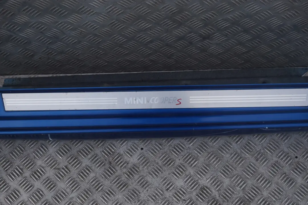 Left N/S Side Cover Trim Skirt Panel Hyper Blue - A28 to BMW MINI One R52 Cooper S with Part number 1505863 BMW MINI One R52 Cooper S Left N/S Side Cover Trim Skirt Panel Hyper Blue - A28 - SKU 7124375-HYB - Part number 1505863