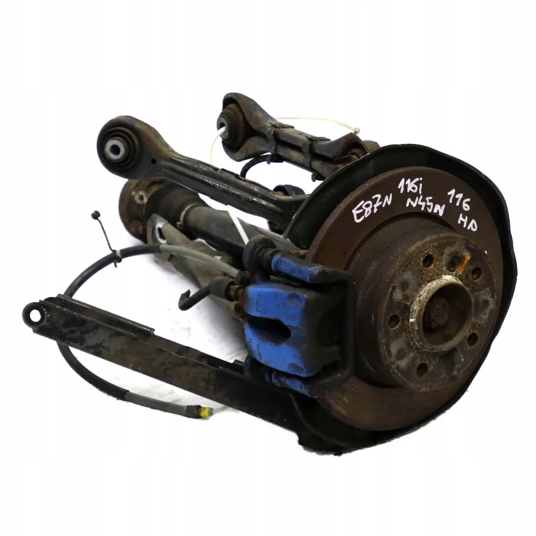 N45N Rear Left Spring Strut Leg Brake Calliper Suspension Hub para BMW E87 116i con número de pieza 6774809 BMW E87 116i N45N Rear Left Spring Strut Leg Brake Calliper Suspension Hub - SKU 6774809-30 - Número de pieza 6774809
