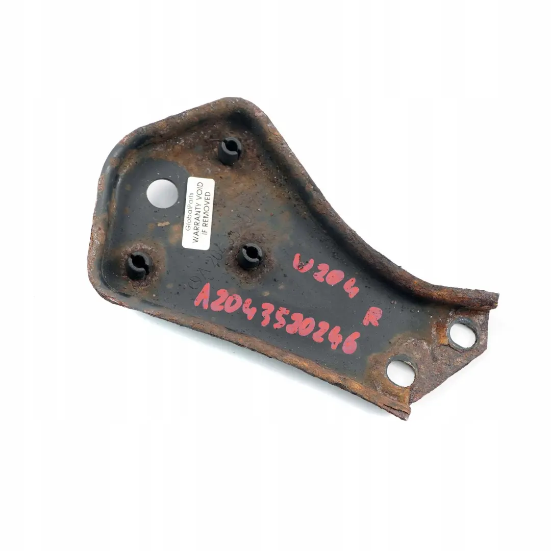 Subframe Right O/S Mount Plate Bracket to Mercedes W204 W212 Rear with Part number A2043520246 Mercedes W204 W212 Rear Subframe Right O/S Mount Plate Bracket - SKU A2043520246 - Part number A2043520246