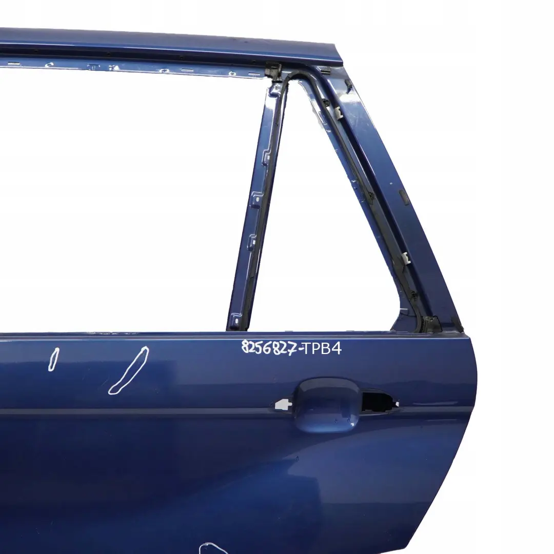 BMW X5 er E53 Fahrerseite Tür hinten links Topasblau Topas Blau Metallic 364 - SKU 8256827-TPB4 - Teilenummer 8256827