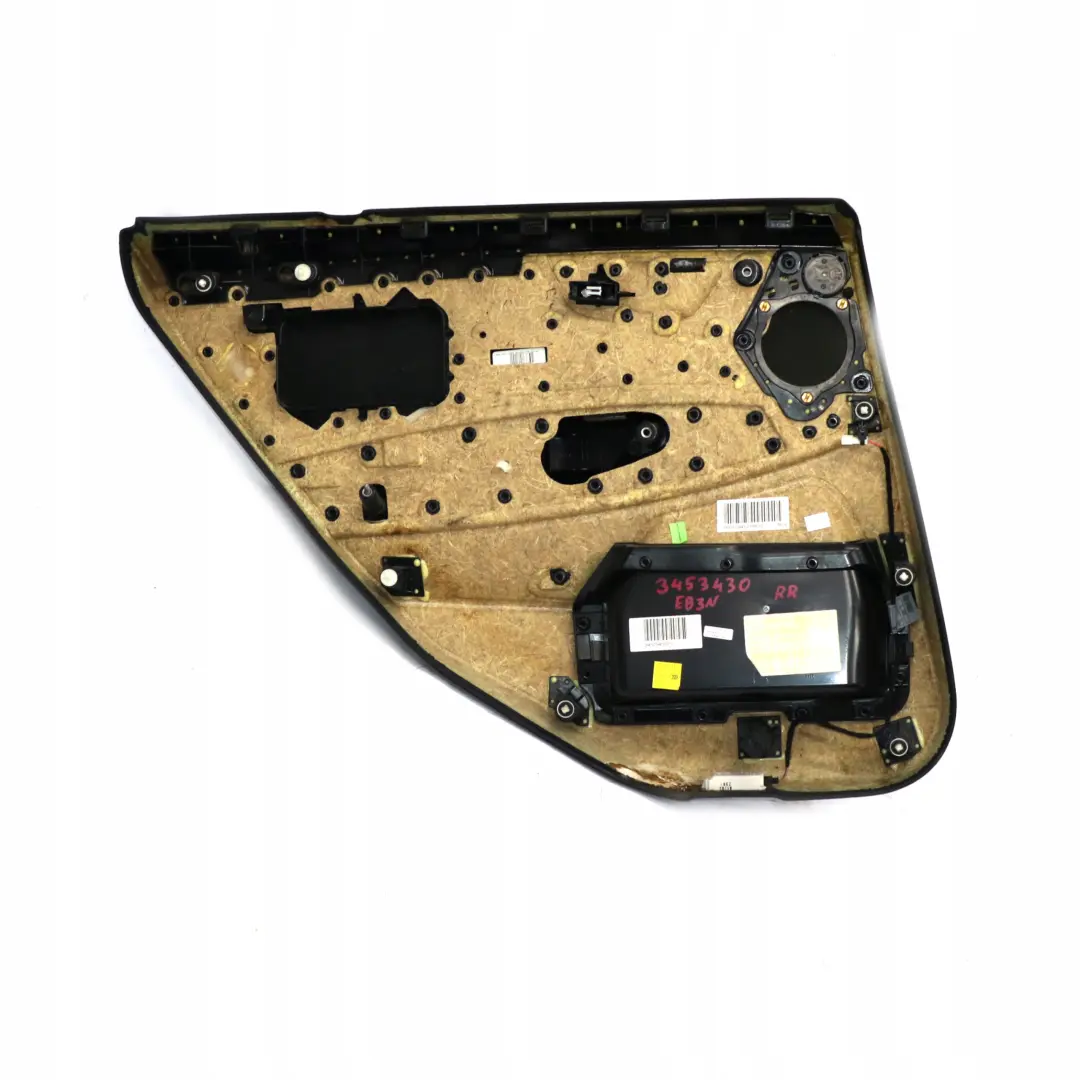 Right O/S Door Card Lining Trim Leather Nevada Oyster to BMW X3 E83 LCI Rear with Part number 3453430 BMW X3 E83 LCI Rear Right O/S Door Card Lining Trim Leather Nevada Oyster - SKU 3453430 - Part number 3453430