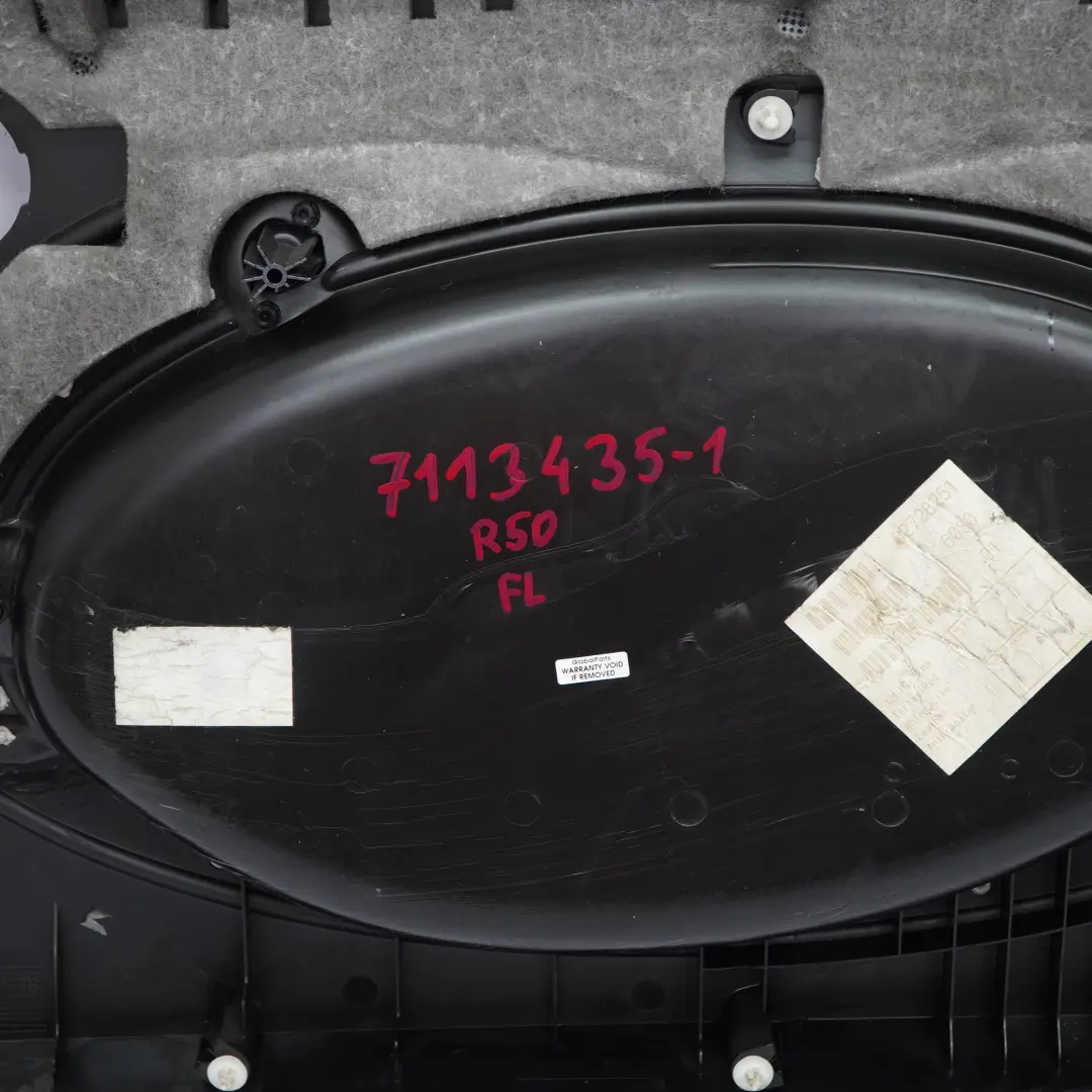 Türverkleidung Vorne Links Tartan Red Rot Leder Anthrazit für BMW Mini R50 1 mit Teilenummer 7113435 BMW Mini R50 1 Türverkleidung Vorne Links Tartan Red Rot Leder Anthrazit - SKU 7113435-1 - Teilenummer 7113435